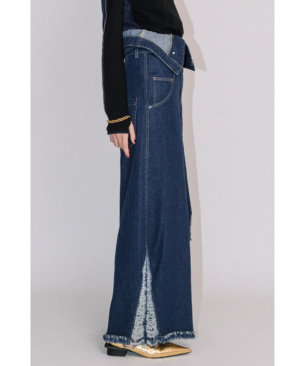 DAMEGE DENIM PANTS