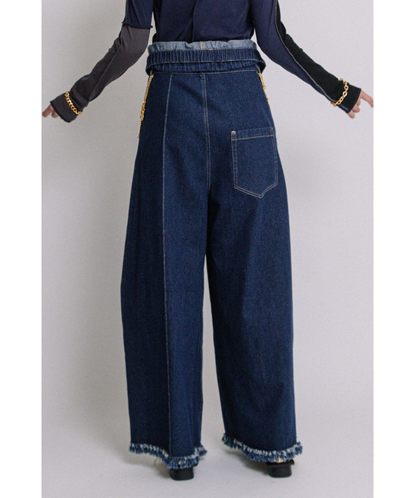 DAMEGE DENIM PANTS