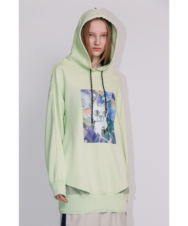 WAU PRINT HOODIE