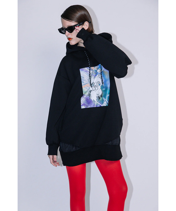 WAU PRINT HOODIE