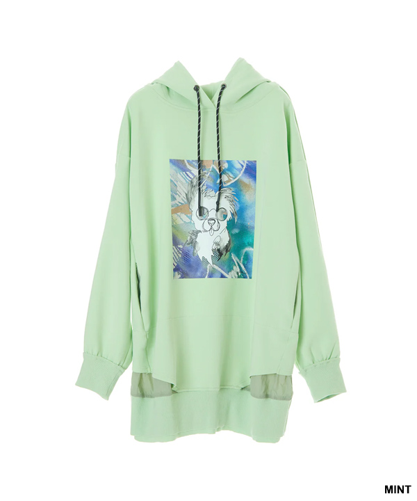 WAU PRINT HOODIE