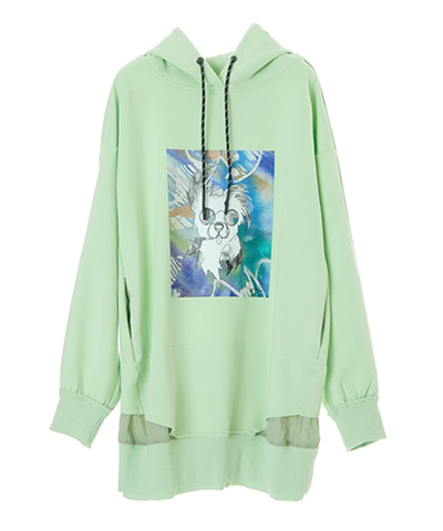 WAU PRINT HOODIE