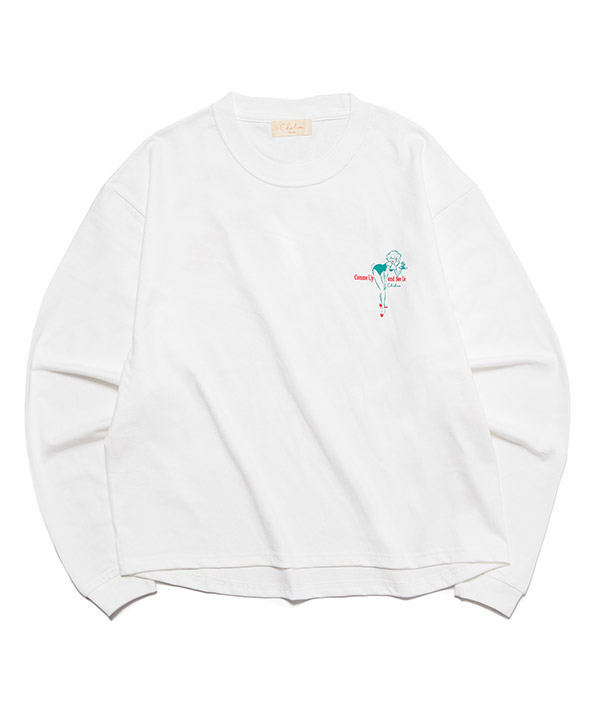 ROUND CROPPED L/S TEE -3.COLOR-