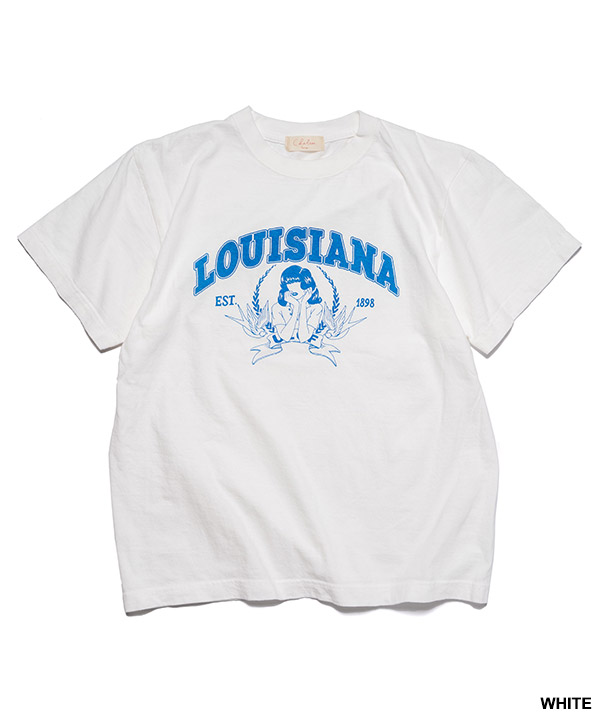 COLLEGE LOGO BLEACH TEE -3.COLOR-