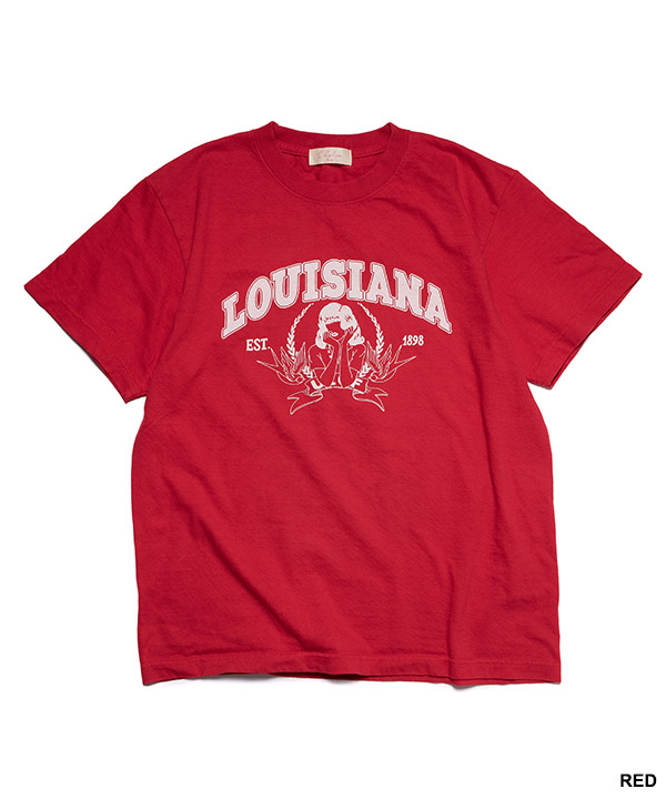 COLLEGE LOGO BLEACH TEE -3.COLOR-