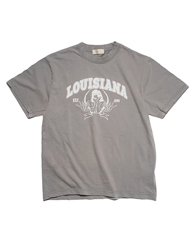 COLLEGE LOGO BLEACH TEE -3.COLOR-