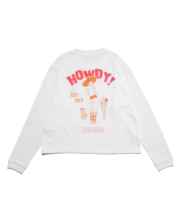 COW GIRL L/S TEE(ホワイト)