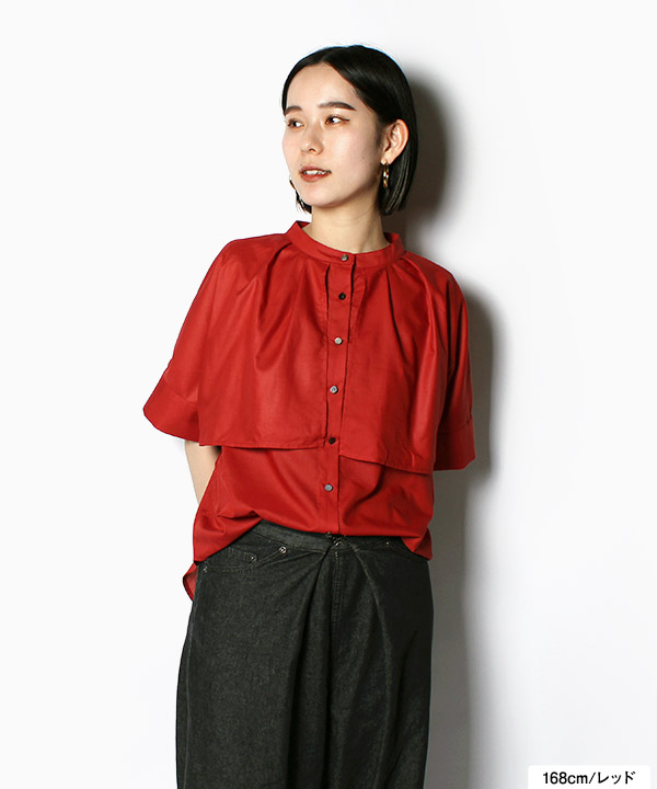 CAPE BLOUSE -4.COLOR-