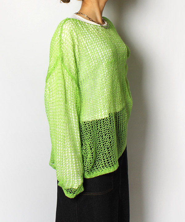 SPANGLE MESH KNIT