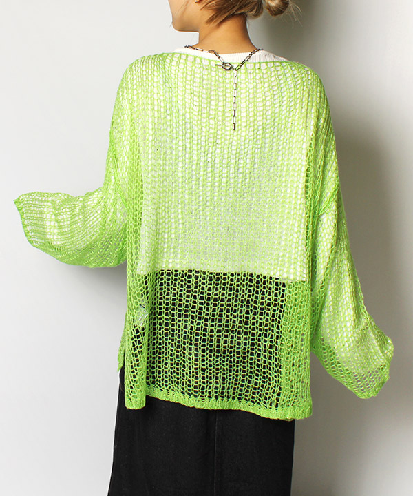 SPANGLE MESH KNIT