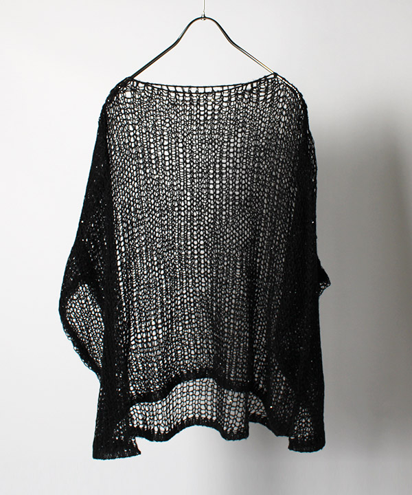 SPANGLE MESH KNIT