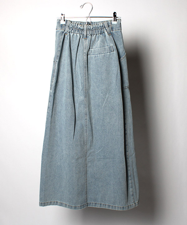 SLIT DENIM LONG SK