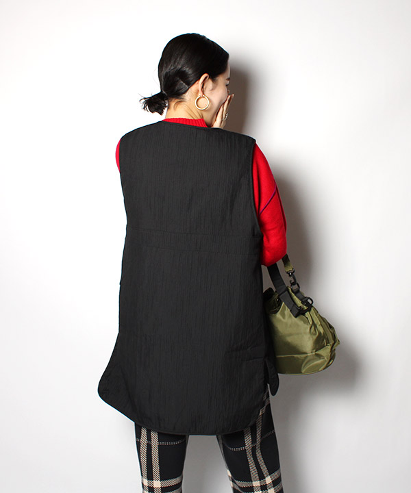 DOUBLE CLOTH LONG VEST