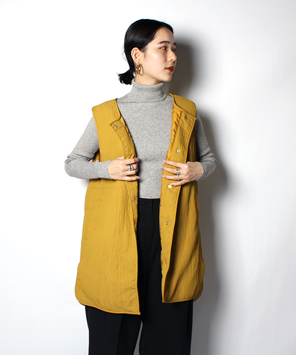 DOUBLE CLOTH LONG VEST