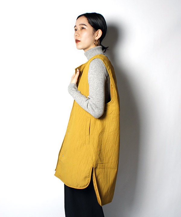 DOUBLE CLOTH LONG VEST