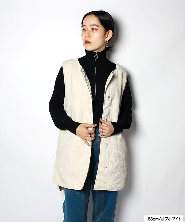 DOUBLE CLOTH LONG VEST