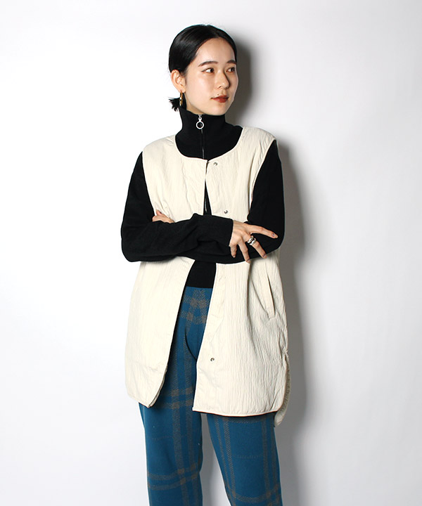 DOUBLE CLOTH LONG VEST