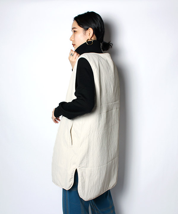 DOUBLE CLOTH LONG VEST