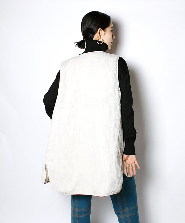 DOUBLE CLOTH LONG VEST