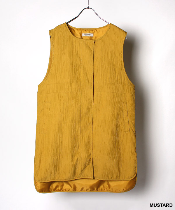 DOUBLE CLOTH LONG VEST