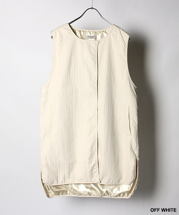 DOUBLE CLOTH LONG VEST