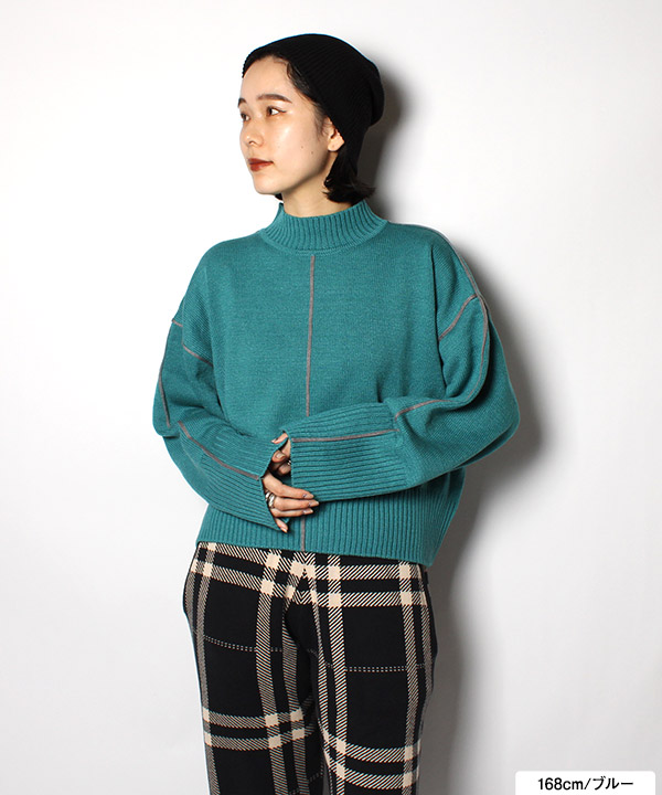 BICOLOR LINE KNIT