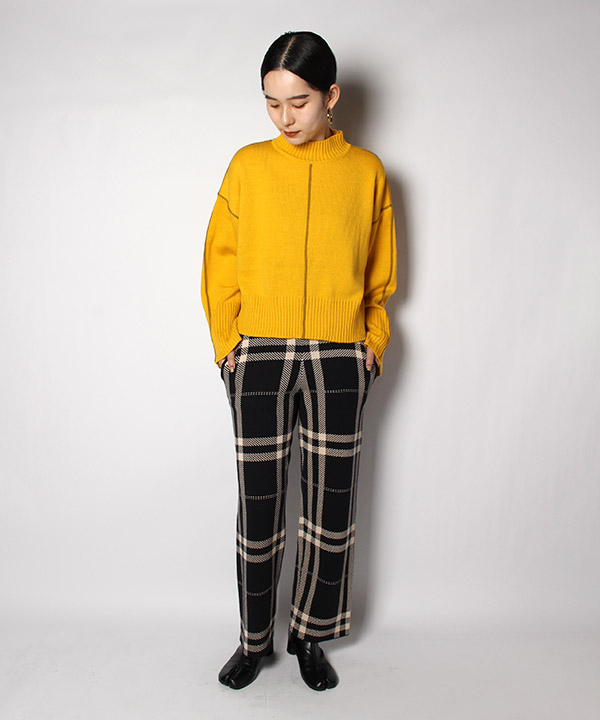 CHECK PATTERN KNIT PT