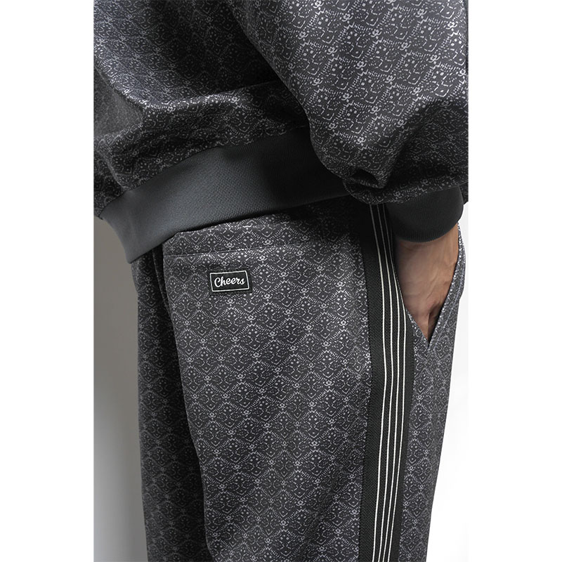 BATIK TRACK PANTS -CHARCOAL-