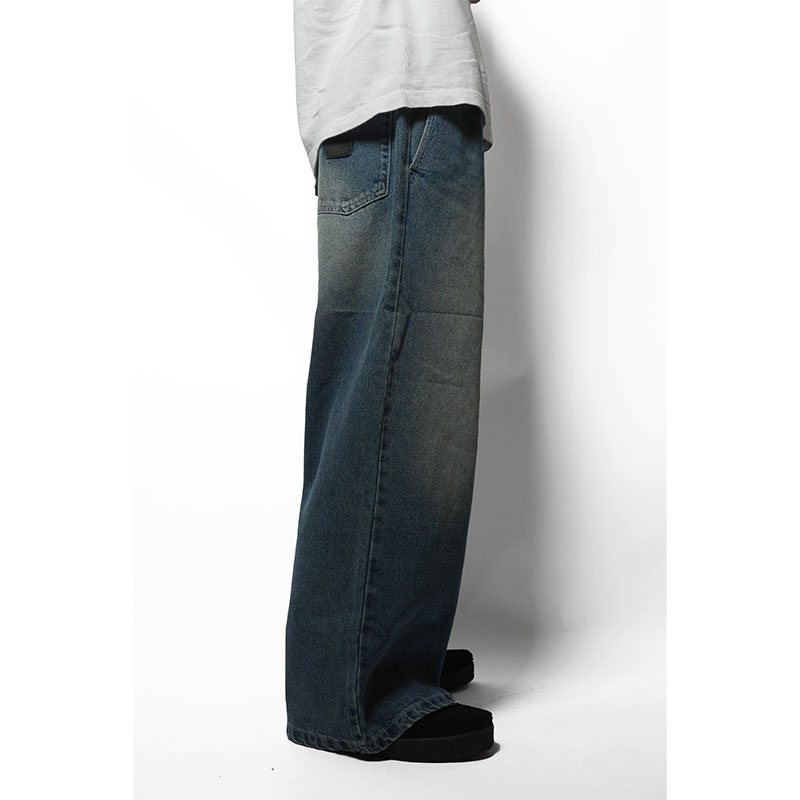 BAGGY DENIM PANTS -U.INDIGO-