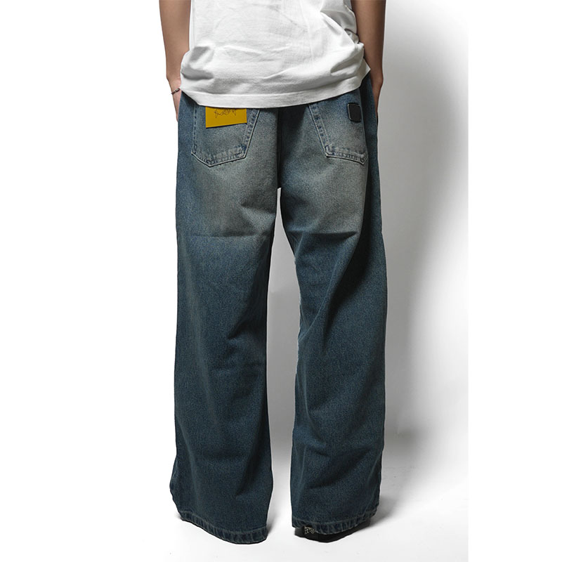 BAGGY DENIM PANTS -U.INDIGO-