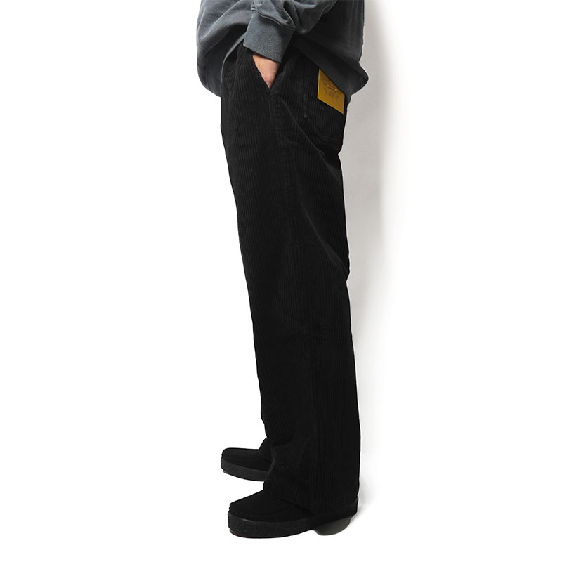 BAGGY CORDUROY PANTS -BLACK-