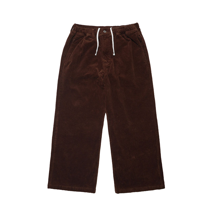 BAGGY CORDUROY PANTS -BROWN-