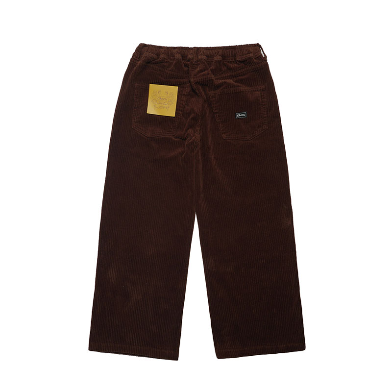 BAGGY CORDUROY PANTS -BROWN-