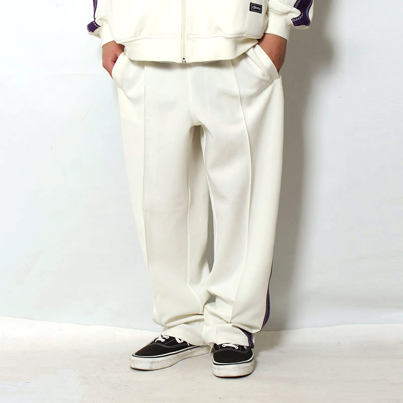 JERSEY TRACK PANTS -OFF WHITE-