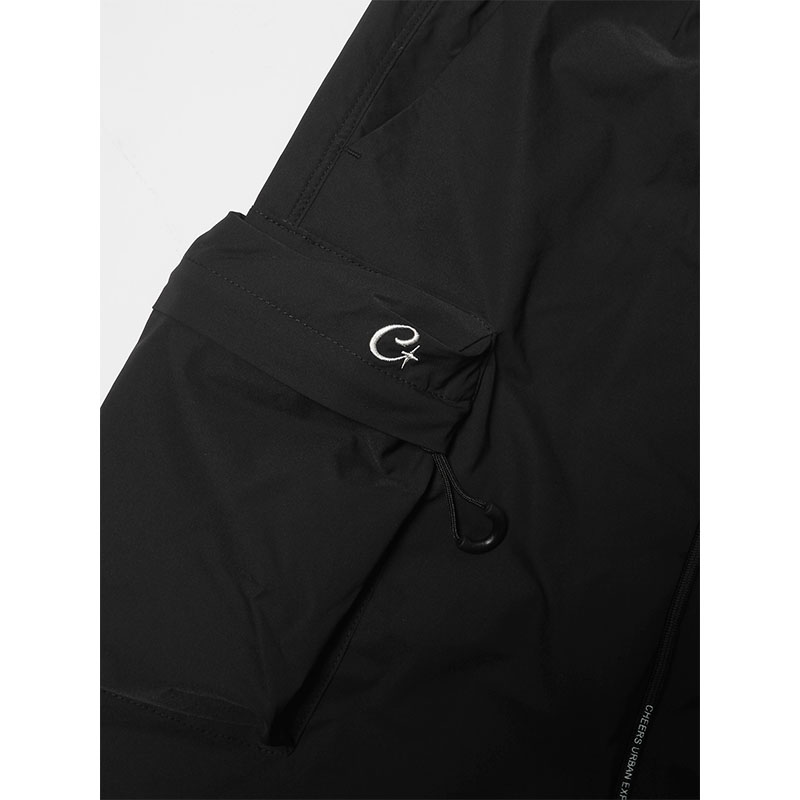 CARGO UE SHORT PANTS -BLACK-