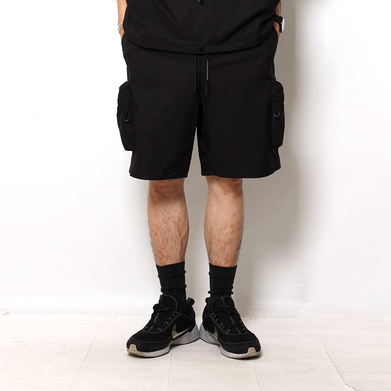 CARGO UE SHORT PANTS -BLACK-