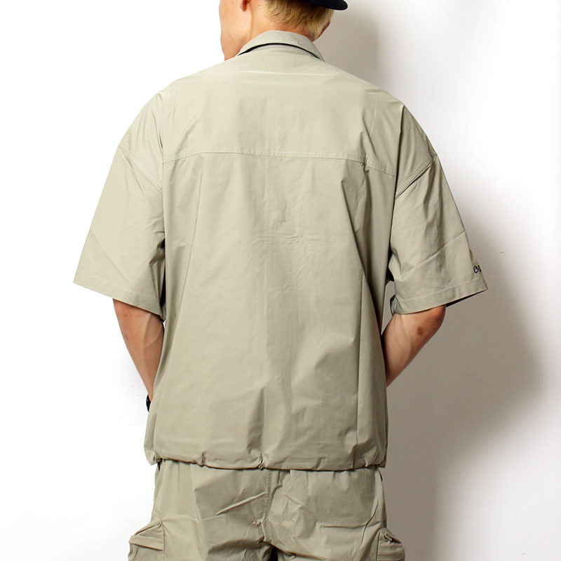 CARGO POCKET SS SHIRTS -LT GREEN-