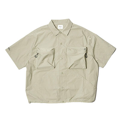 CARGO POCKET SS SHIRTS -LT GREEN-