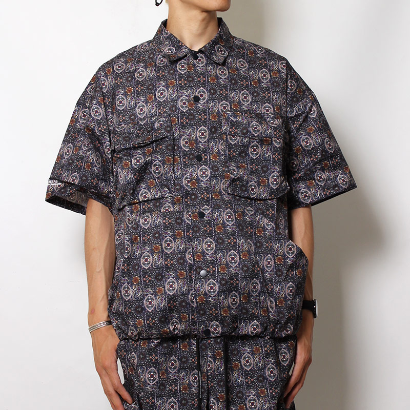 CARGO POCKET SS SHIRTS -MULTI-