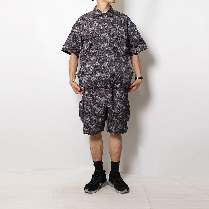 CARGO POCKET SS SHIRTS -MULTI-