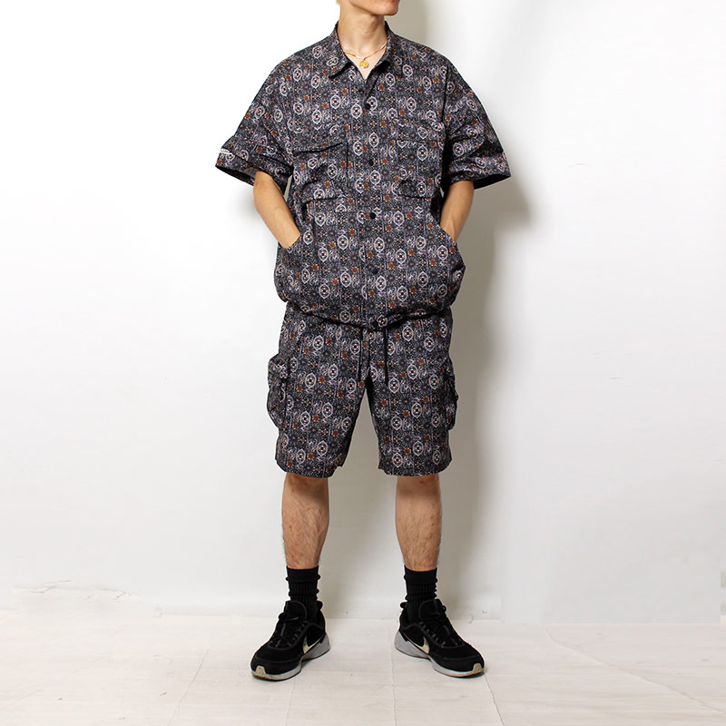 CARGO POCKET SS SHIRTS -MULTI-