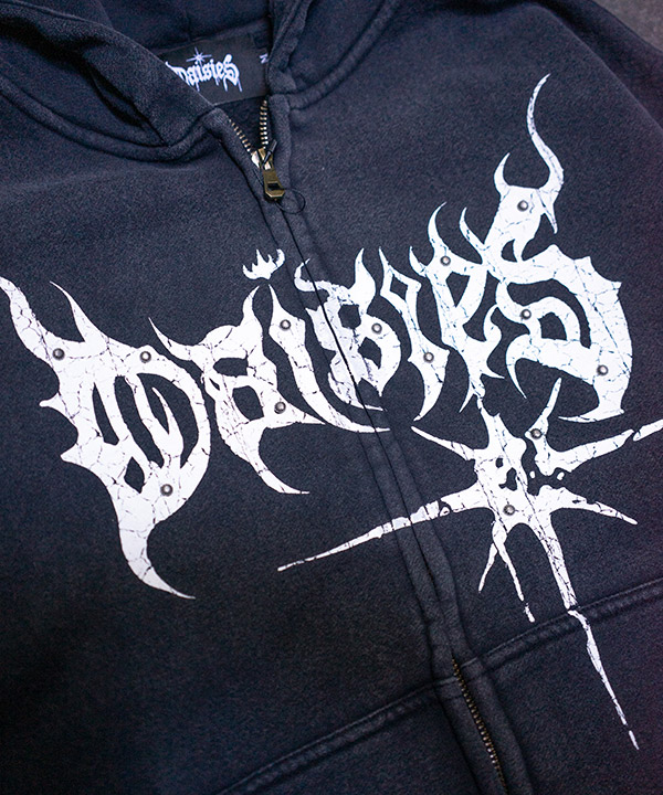 METAL LOGO ZIP HOODIE