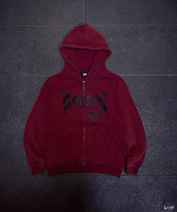 METAL LOGO ZIP HOODIE