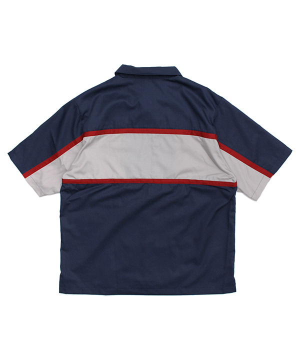 PANELLED ZIP FRONT WORK SHIRT