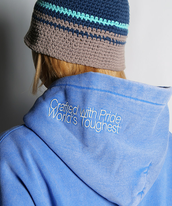 ARCH LOGO FADED HOODIE