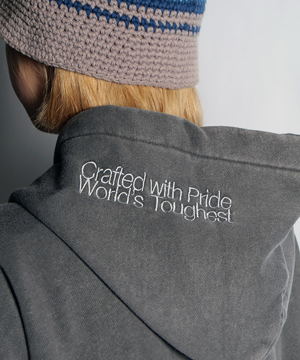 ARCH LOGO FADED HOODIE