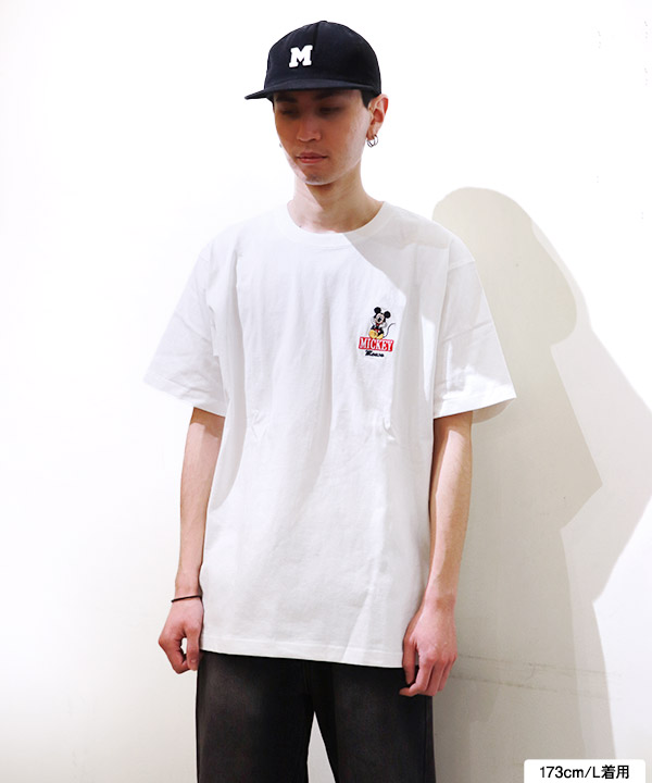 ミッキーマウス S/S 刺繍 TEE (UNISEX)