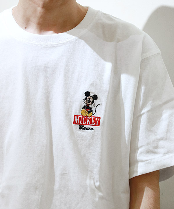 ミッキーマウス S/S 刺繍 TEE (UNISEX)