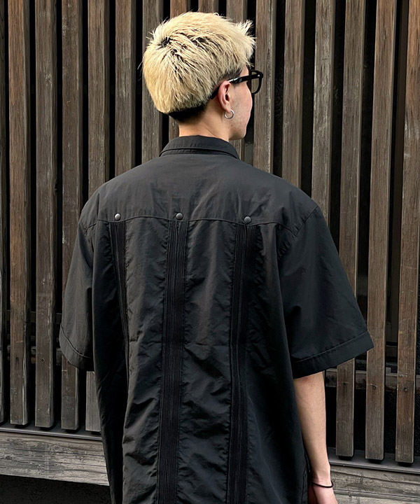 S/S GUAYABERA SHIRT -ブラック-