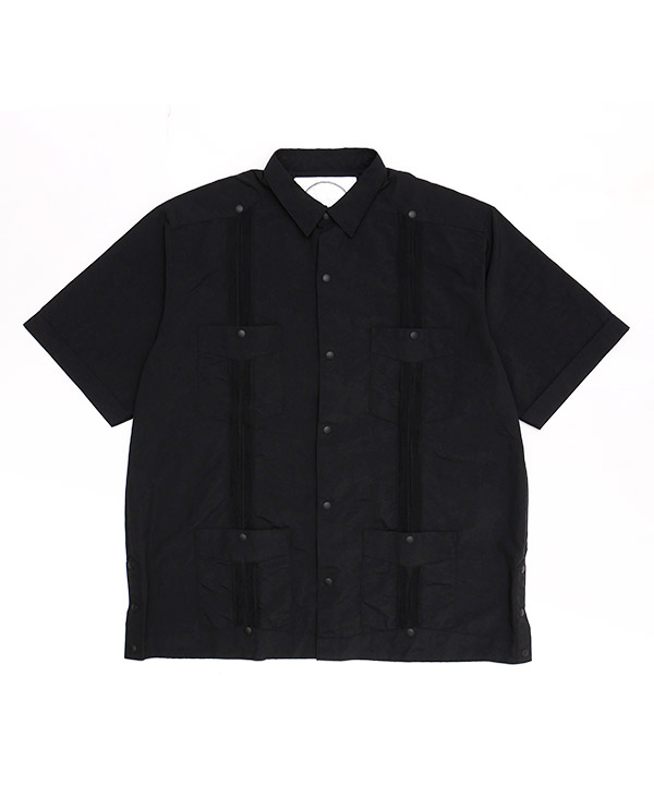 S/S GUAYABERA SHIRT -ブラック-
